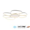 Leuchten Direkt Plafonnier LED PEBBLES, boucles ovales, mémoire, 3000 Kelvin blanc chaud