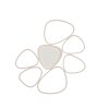 Leuchten Direkt Plafonnier LED PEBBLES, boucles ovales, mémoire, 3000 Kelvin blanc chaud