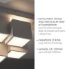 Leuchten Direkt plafonnier géométrique TETRIS, relief décalé, LED 3000 Kelvin blanc chaud