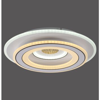 Leuchten Direkt plafonnier LED TOLAGO, télécommande, blanc réglable 2700-5000 Kelvin