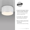Leuchten Direkt plafonnier cylindrique LED moderne TANIKA blanc, 3 000 Kelvin blanc chaud