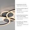Leuchten Direkt, plafonnier LED TROOPER à anneaux entrelacés, 3000 Kelvin blanc chaud