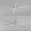 Leuchten Direkt Plafonnier LED SIMON, bras croisés orientables, 3000 Kelvin blanc chaud