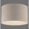 Leuchten Direkt Plafonnier DURO scandinave à abat-jour cylindrique en tissu beige côtelé