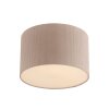 Leuchten Direkt Plafonnier DURO scandinave à abat-jour cylindrique en tissu beige côtelé