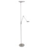 Lampadaire Steinhauer Zodiac LED Acier inoxydable, 2 lumières
