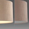 Leuchten Direkt Suspension DURO à abat-jour cylindrique plissé beige, hauteur réglable