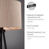 Leuchten Direkt lampadaire DURO à trois pieds avec abat-jour cylindrique beige