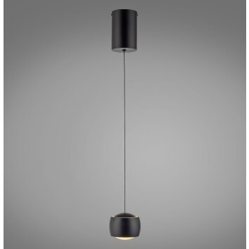 Leuchten Direkt suspension BALLINI ronde, LED blanc chaud 3000 Kelvin, réglable en hauteur