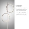 Leuchten Direkt lampadaire LED RITUS à 2 cercles décalés, blanc chaud 3000 Kelvin