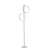 Leuchten Direkt lampadaire LED RITUS à 2 cercles décalés, blanc chaud 3000 Kelvin