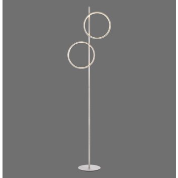 Leuchten Direkt lampadaire LED RITUS à 2 cercles décalés, blanc chaud 3000 Kelvin