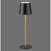 Leuchten Direkt Lampe à poser LED EURIA, 3000 Kelvin blanc chaud, IP54, abat-jour noir