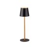 Leuchten Direkt Lampe à poser LED EURIA, 3000 Kelvin blanc chaud, IP54, abat-jour noir