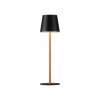 Leuchten Direkt Lampe à poser LED EURIA, 3000 Kelvin blanc chaud, IP54, abat-jour noir