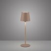 Leuchten Direkt lampe à poser BOTERIA, abat-jour brun inclinable, LED sable