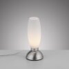 Paul Neuhaus Lampe à poser JOY avec abat-jour galbé blanc, 3000 Kelvin blanc chaud