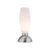 Paul Neuhaus Lampe à poser JOY avec abat-jour galbé blanc, 3000 Kelvin blanc chaud