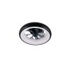 Reality Ventilateur de plafond lumineux Muonio rond, blanc réglable 2700-6500 Kelvin