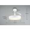 Reality ventilateur Kerava, dimmable par télécommande, blanc réglable 2700-6500 Kelvin