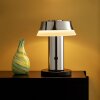 Brilliant Lampe à poser moderne Kinich LED, abat-jour évasé blanc, 2700 Kelvin blanc chaud