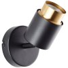Brilliant Leuchten spot mural orientable Covelo, bague dorée, 3000 Kelvin blanc chaud