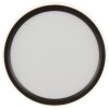 Brilliant plafonnier LED Carloz rond et plat, mémoire, 3000 Kelvin blanc chaud
