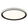 Brilliant plafonnier LED Carloz rond et plat, mémoire, 3000 Kelvin blanc chaud