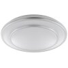 Brilliant Plafonnier Luciano LED, rond et plat à surface blanche, blanc neutre 4000 Kelvin