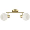 Brilliant Spot de plafond Cony, style campagne, avec 2 abat-jour blancs et têtes orientables