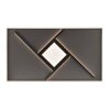 Brilliant Plafonnier Hardy LED, motif géométrique, mémoire, 2700 Kelvin blanc chaud