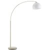 Brilliant Leuchten, lampadaire arqué Vessa moderne, beige et orientable
