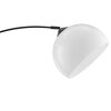 Brilliant Leuchten, lampadaire à arc Vessa avec abat-jour blanc demi-sphérique