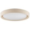 Brilliant Leuchten, plafonnier rond et plat à LED Sonora, beige, 3000 Kelvin blanc chaud