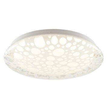 Brilliant plafonnier LED Bania à motif ajouré, blanc réglable 2700-4000 Kelvin