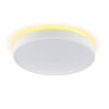 Brilliant Plafonnier LED Solistra, forme ronde, mémoire, blanc, 3000 Kelvin blanc chaud