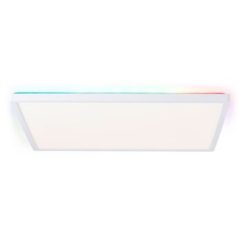Brilliant Plafonnier carré Tanida, dimmable par télécommande, blanc réglable 3000-6500 Kelvin