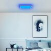 Brilliant Plafonnier Tanida, LED RGB, 4 000 Kelvin blanc neutre, dimmable par télécommande