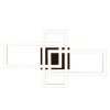 Brilliant Plafonnier LED Jorvic, cadres noirs croisés, 3000 Kelvin blanc chaud