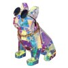 Brilliant Lampe à poser Gaston, bouledogue transparent, LED 3000 Kelvin blanc chaud