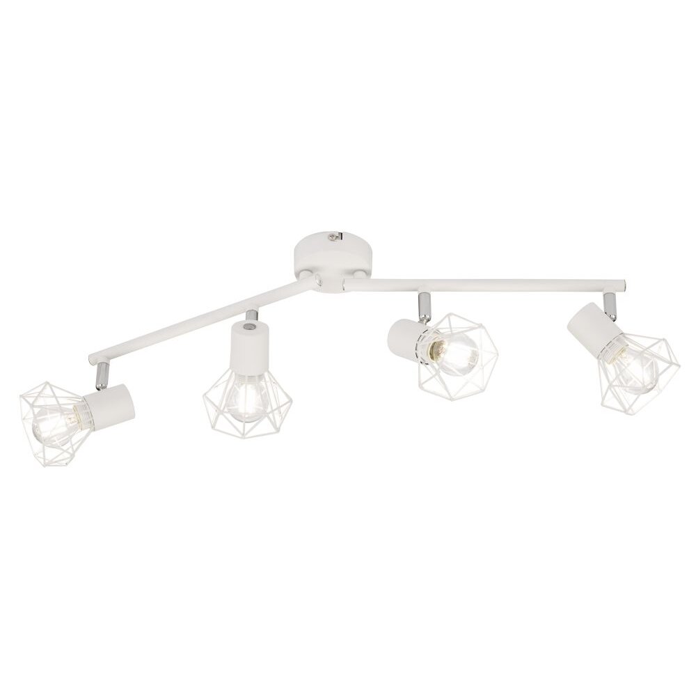 Plafonnier Fischer & Honsel Ran Blanc, 4 lumières main product photo