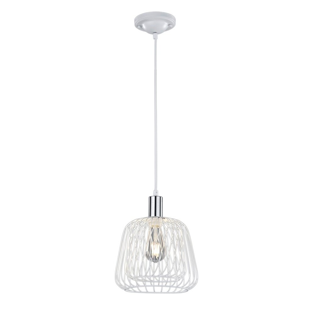 Lampe pendante Trio Sanna Chrome, Blanc, 1 lumière main product photo