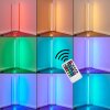Lampadaire Flaut LED Chrome, 1 lumière, Télécommandes, Changeur de couleurs