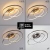 Plafonnier Chute LED Nickel mat, 1 lumière