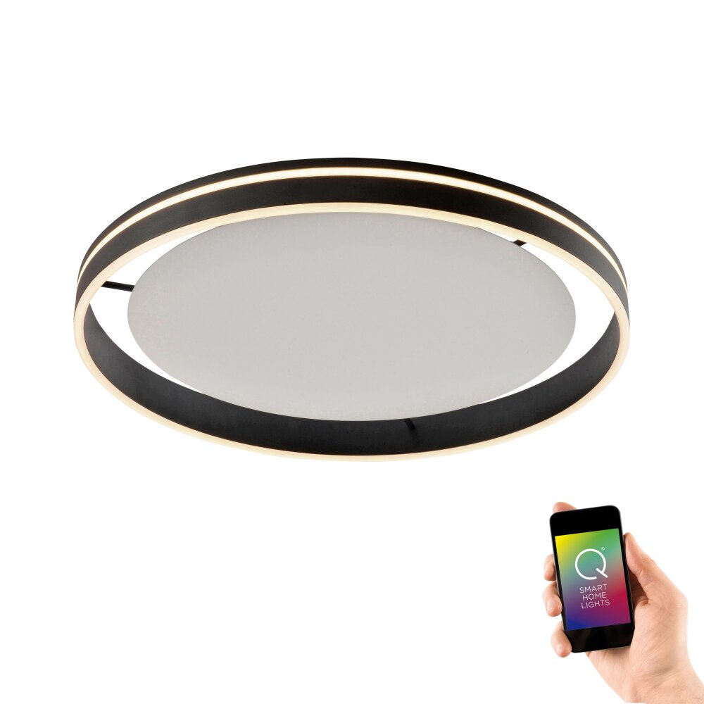 Plafonnier Paul Neuhaus Q-VITO LED Anthracite, 1 lumière, Télécommandes main product photo