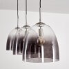 Suspension Taastrup Nickel mat, 3 lumières