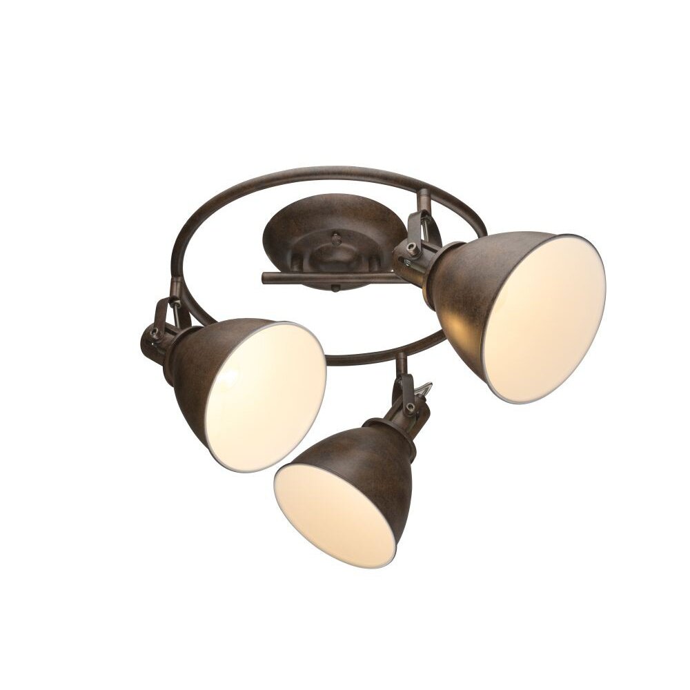 Plafonnier Globo Rouille, 3 lumières main product photo