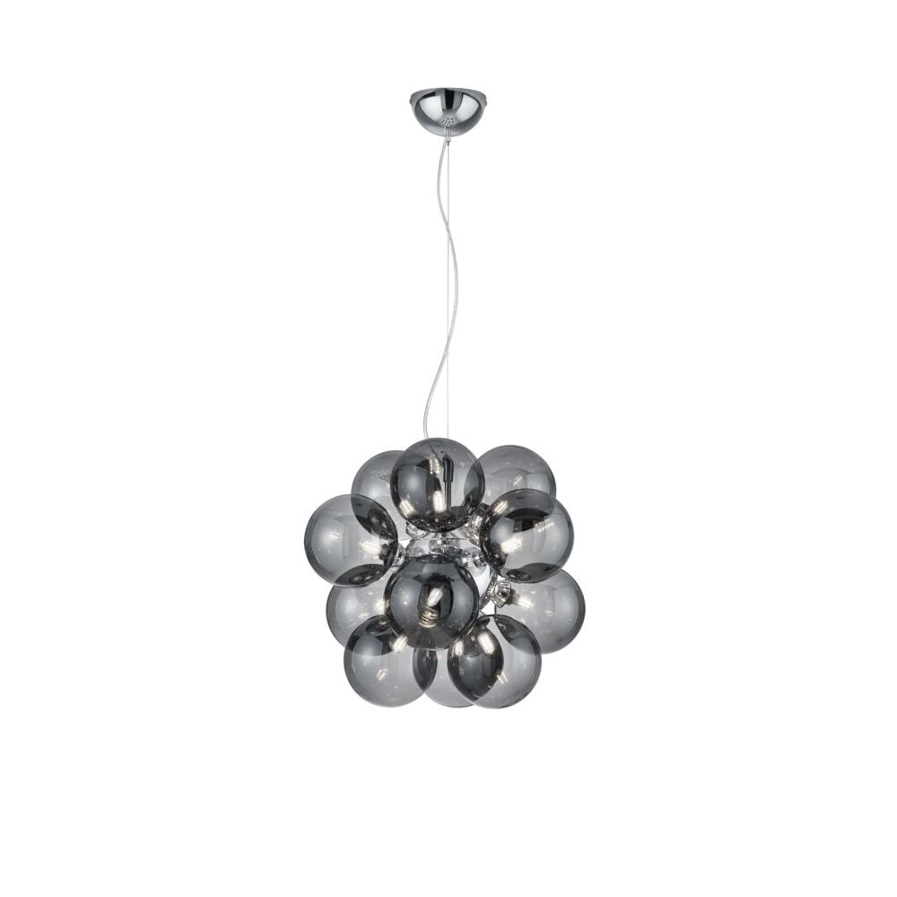 Suspension Trio Leuchten ALICIA Chrome, 12 lumières main product photo