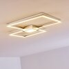 Plafonnier Narpes LED Nickel mat, 1 lumière
