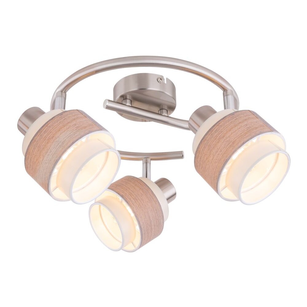 Spot Globo ASHGAAN Nickel mat, 3 lumières main product photo